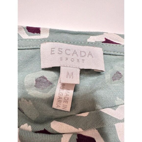 Escada Sport Women's Leopard Print Crewneck T-shirt Medium - Picture 3 of 6